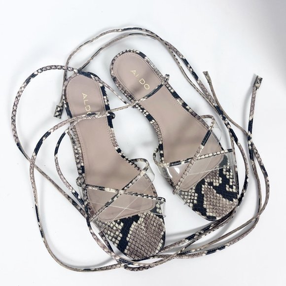 Aldo Shoes - 2/$30 Aldo Vegan Snakeskin Sandals 7.5
